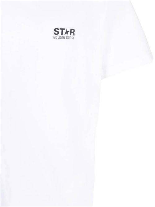 Cloud white logo t-shirt GOLDEN GOOSE | GMP01220P00087910283